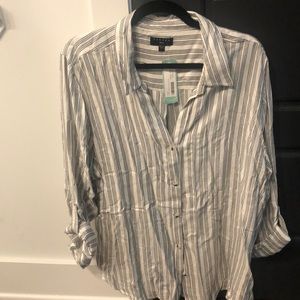 Cool black and white striped shirt